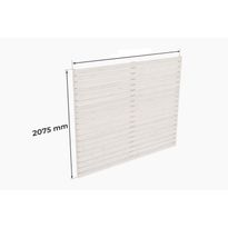 Autokatoksen 52 m² takaseinä Holzbrüder Ralf, 2075x2790 mm, valkoinen RAL 9010