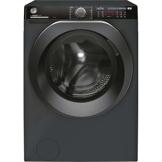 Edestä täytettävä pesukone Hoover H-Wash 500 Pro, 1400rpm, 9kg, antrasiitti
