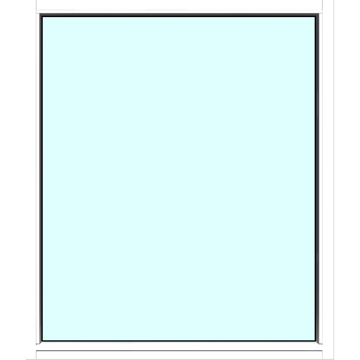 Yksilasinen ikkuna HR-Ikkunat, 12x14, maalattu valkoinen karmi, kiinteä ikkuna, tasolasi