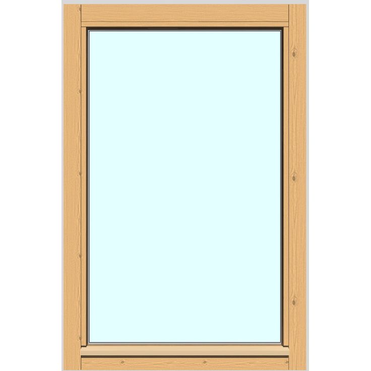 Yksilasinen ikkuna HR-Ikkunat, 6x9, suojakäsitelty karmi, kiinteä ikkuna, tasolasi