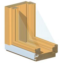 Mökki-tuuletusikkuna MS-SK-96 leveys 53cm x korkeus 119cm