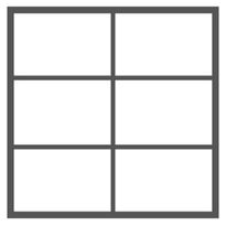 6 ruutua (2 ruutua vierekkäin - 3 ruutua allekkain)