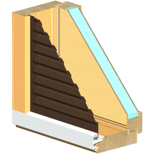 Tuuletusluukku TLU-SK-131 leveys 29cm x korkeus 119cm