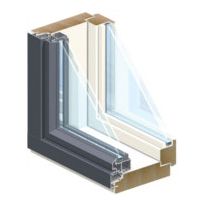 Tumman harmaa RAL 7024 ulkopuolen alumiiniosat