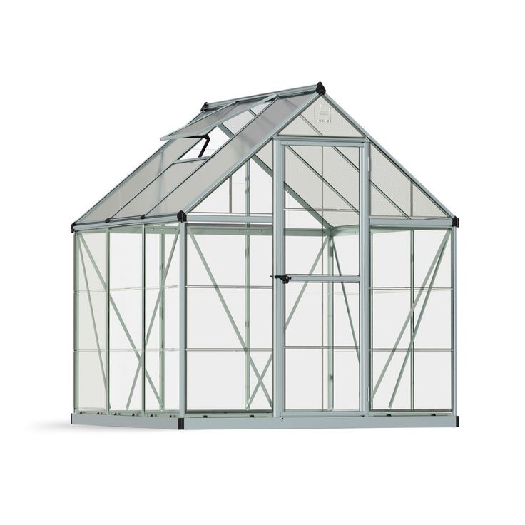 Kasvihuone Palram-Canopia Hybrid, 3,4m², 6x6ft, hopea