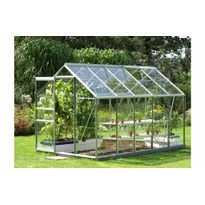 Kasvihuone Vitavia, Venus, 6.2m², lasi, alumiinirunko, harmaa