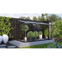 Kasvihuone Vitavia, Ida, 7.8m², alumiinirunko, lasi, musta