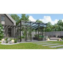 Kasvihuone Vitavia, Aphrodite, 11.5m², alumiinirunko, musta