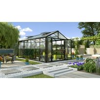 Kasvihuone Vitavia, Poseidon, 13.8m², alumiinirunko, musta