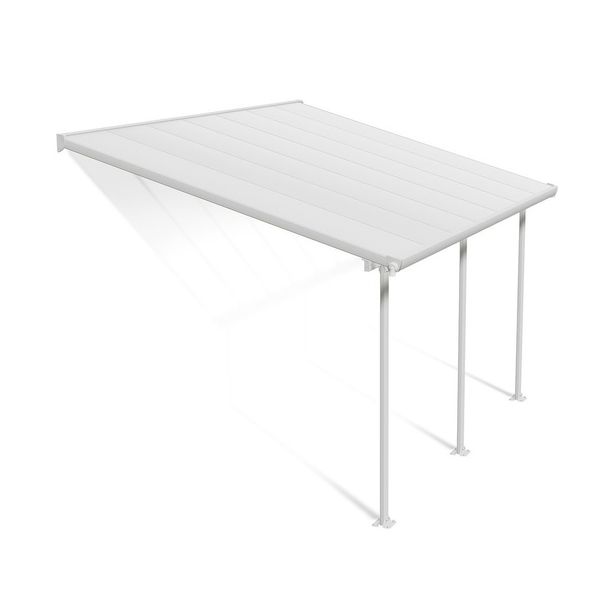 Terassikatos Palram-Canopia Feria, 3x4.3m, valkoinen/kirkas