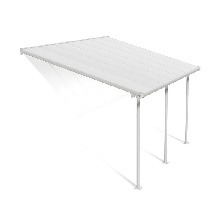 Terassikatos Palram-Canopia Feria, 3x4.3m, valkoinen/kirkas