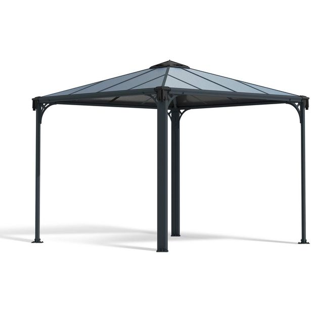 Paviljonki Palram-Canopia Palermo 3000, 3x3m, 8.7m², harmaa