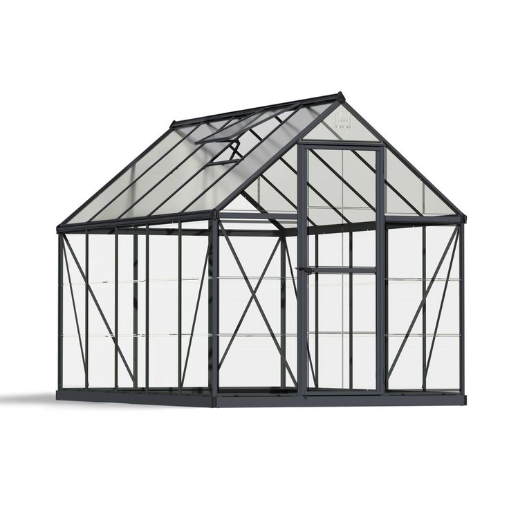 Kasvihuone Palram-Canopia Hybrid, 5,7m², 6x10ft, harmaa