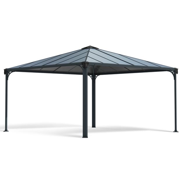 Paviljonki Palram-Canopia Palermo 4300, 4.3x4.3m, 18.5m², harmaa