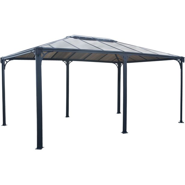 Paviljonki Palram-Canopia Martinique 5000, 3.6x4.9m, 17.7m², harmaa