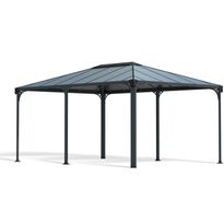 Paviljonki Palram-Canopia Martinique 5000, 3.6x4.9m, 17.7m², harmaa
