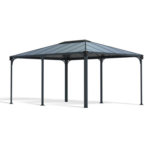 Paviljonki Palram-Canopia Martinique 5000, 3.6x4.9m, 17.7m², harmaa