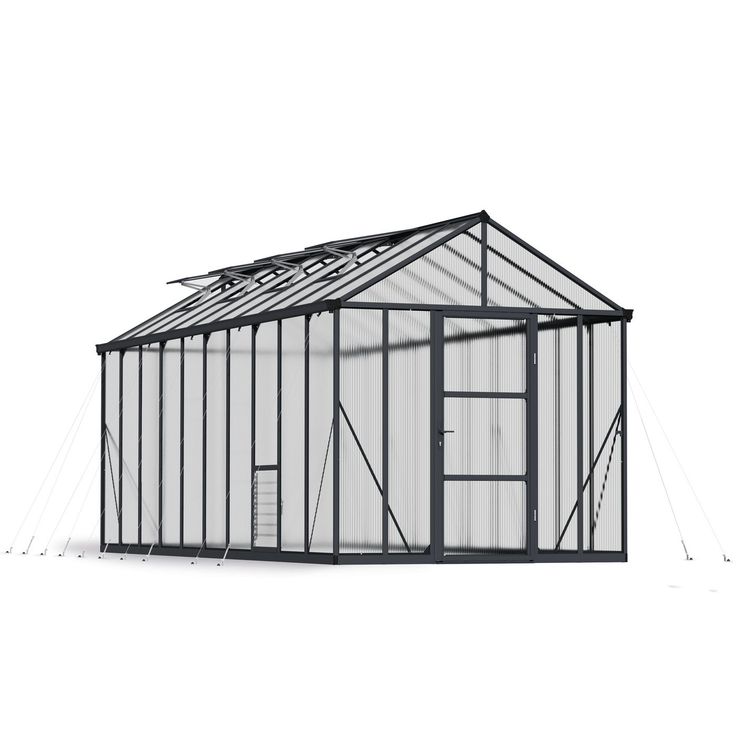Kasvihuone Palram-Canopia Glory, 14,7m², 8x20ft, harmaa