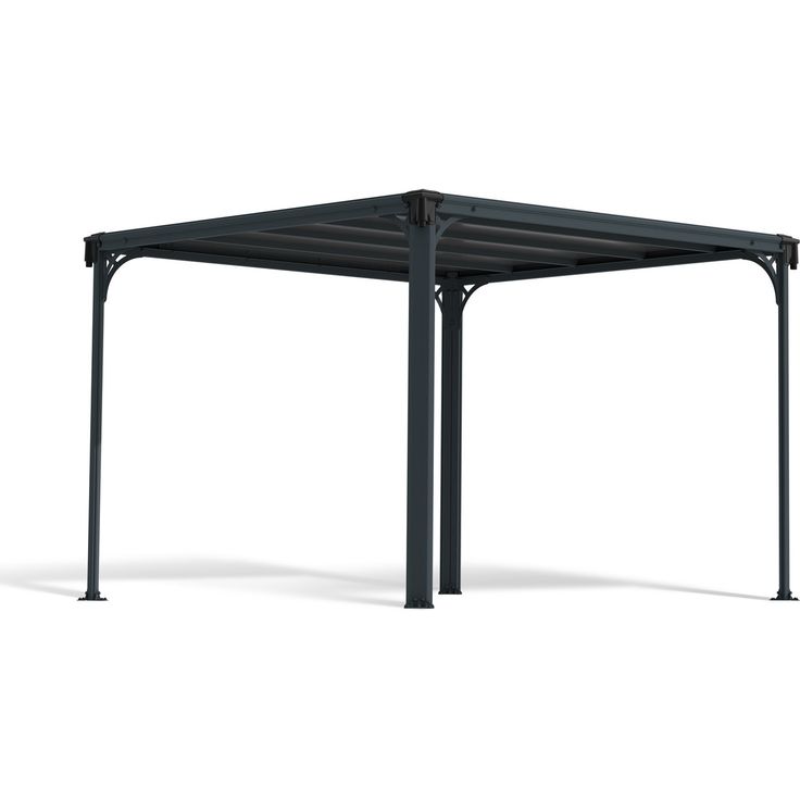 Paviljonki Palram-Canopia Milano 3000, 3x3m, 10x10ft, harmaa
