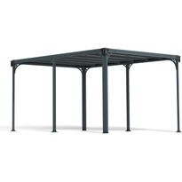 Paviljonki Palram-Canopia Milano 4300, 3x4,3m, 13,2m², 10x14ft, harmaa