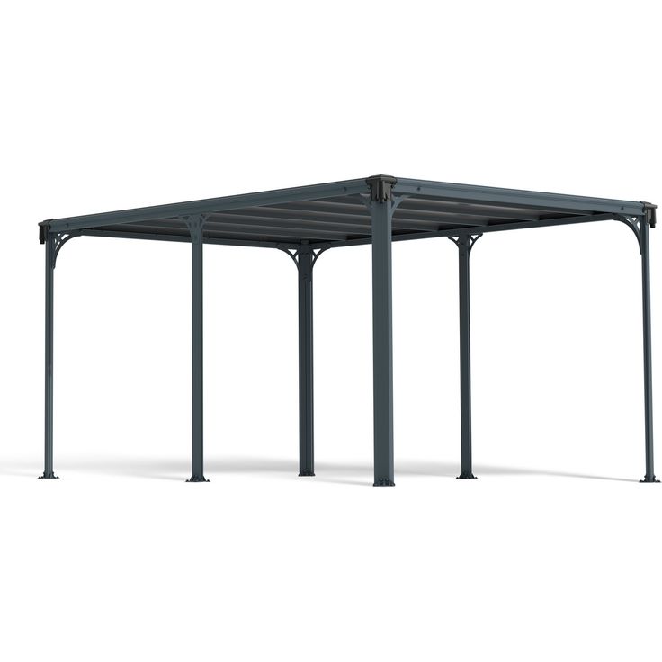 Paviljonki Palram-Canopia Milano 4300, 3x4,3m, 13,2m², 10x14ft, harmaa