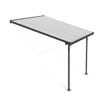 Terassikatos Palram-Canopia Feria, 3x3m, harmaa/kirkas