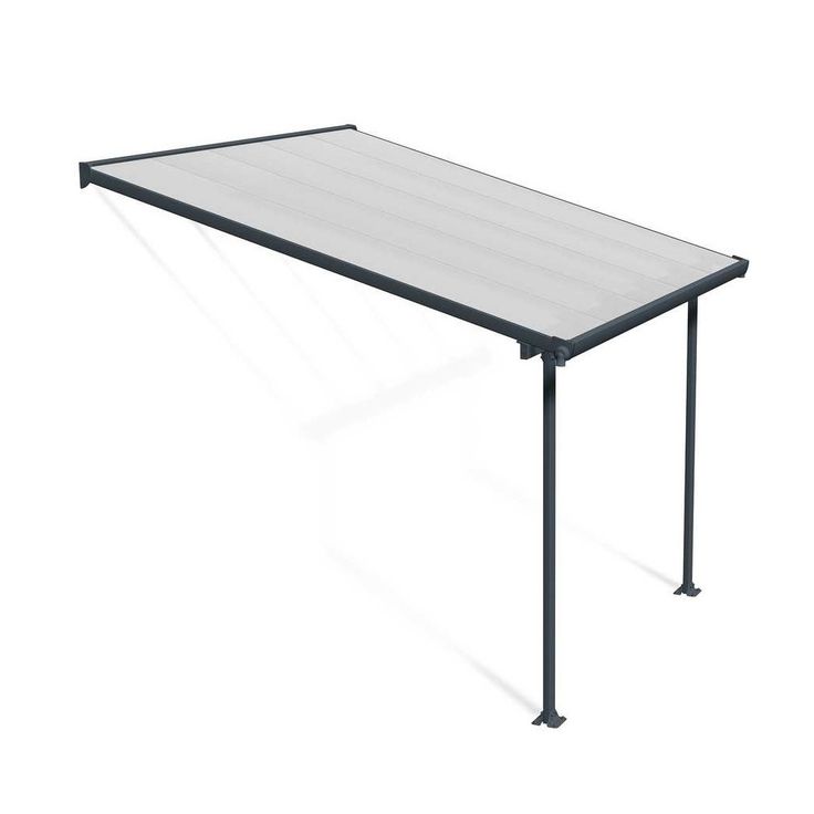 Terassikatos Palram-Canopia Feria, 3x3m, harmaa/kirkas