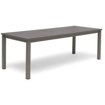 Ruokapöytä Hillerstorp Jet Set, 90x220cm, beige, keraaminen lasitaso