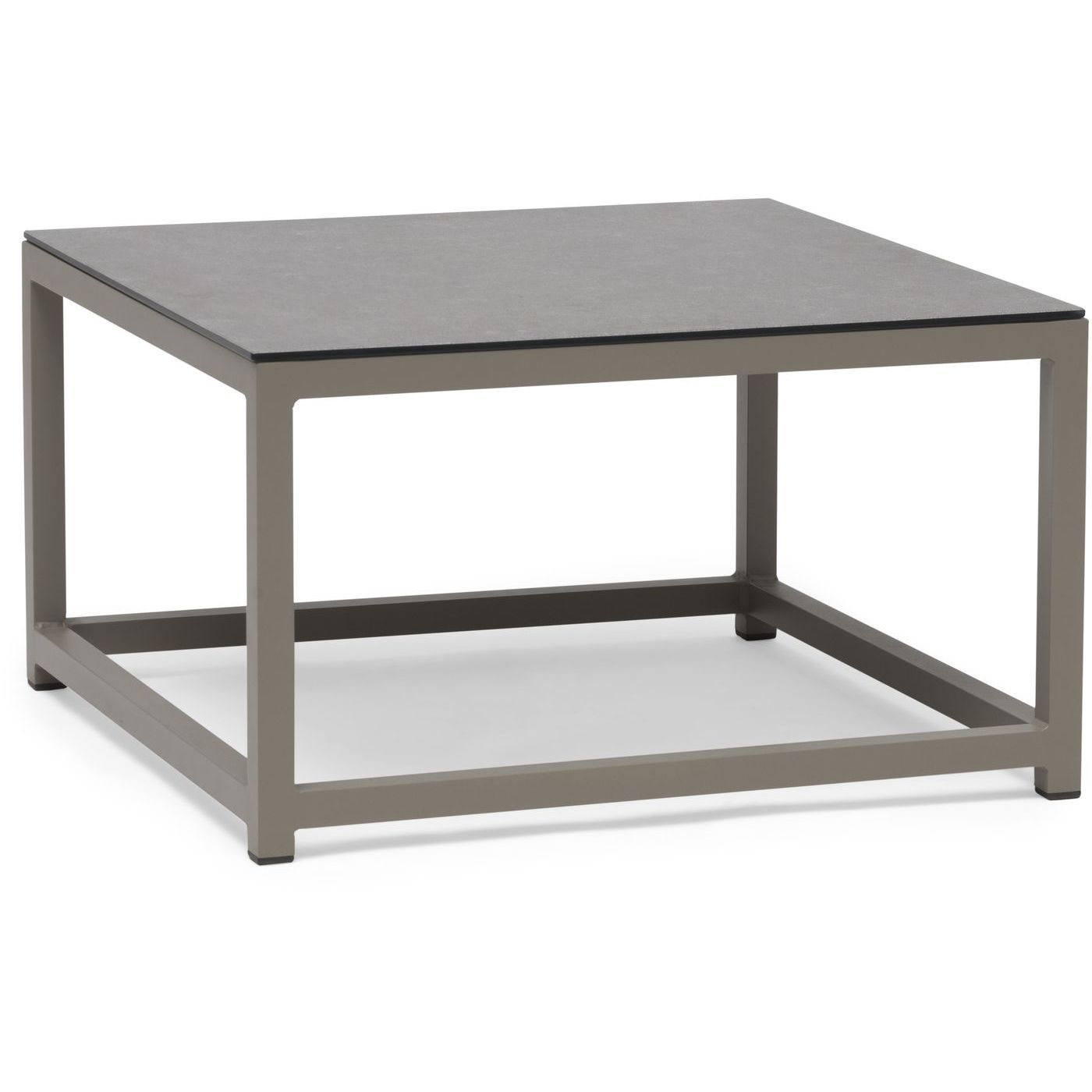 Sohvapöytä Hillerstorp Jet Set, 70x70cm, beige, keraaminen lasitaso