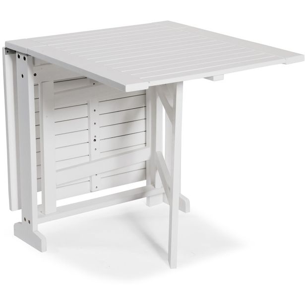 Klaffipöytä Hillerstorp Åre, 70x16/73/136cm, valkoinen