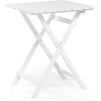 Parvekepöytä Hillerstorp Åre, kokoontaittuva, 58x58cm, valkoinen
