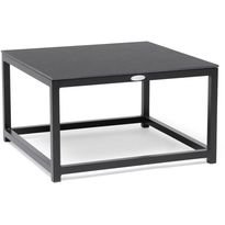 Sohvapöytä Hillerstorp Jet Set, 70x70cm, keraaminen lasikansi, musta