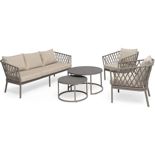 Ulkosohvaryhmä Hillerstorp Village, 5-istuttava, beige