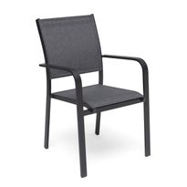 Tuoli Hånger, pinottava, harmaa/musta
