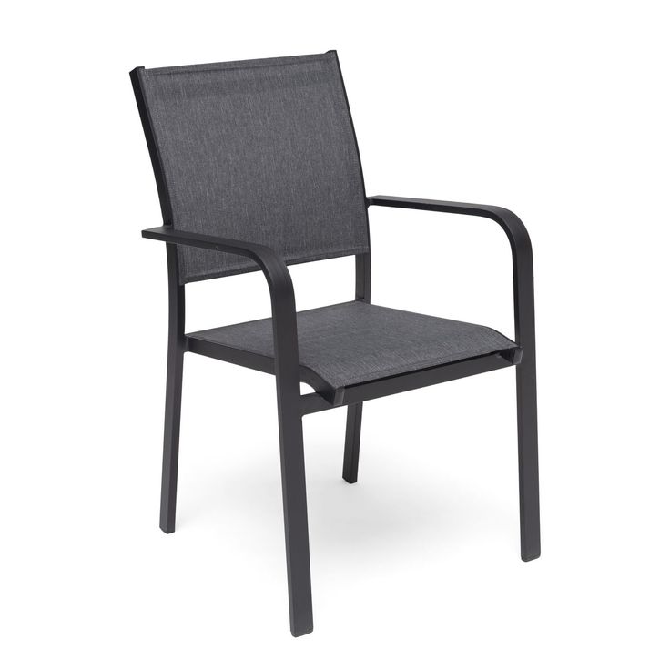 Tuoli Hånger, pinottava, harmaa/musta
