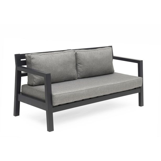 Sohva Stoltö, 3-istuttava, harmaa/tummanharmaa