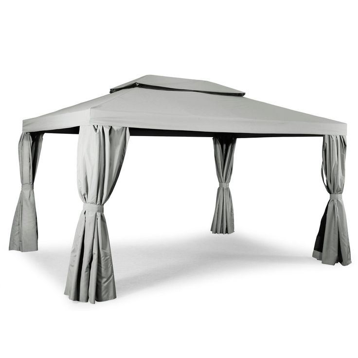Paviljonki Hillerstorp Luxor, 300x400cm, alumiinirunko, vaaleanharmaa