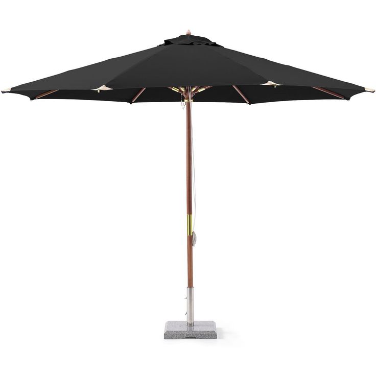 Aurinkovarjo Hillerstorp puurungolla, 335cm, musta 22070