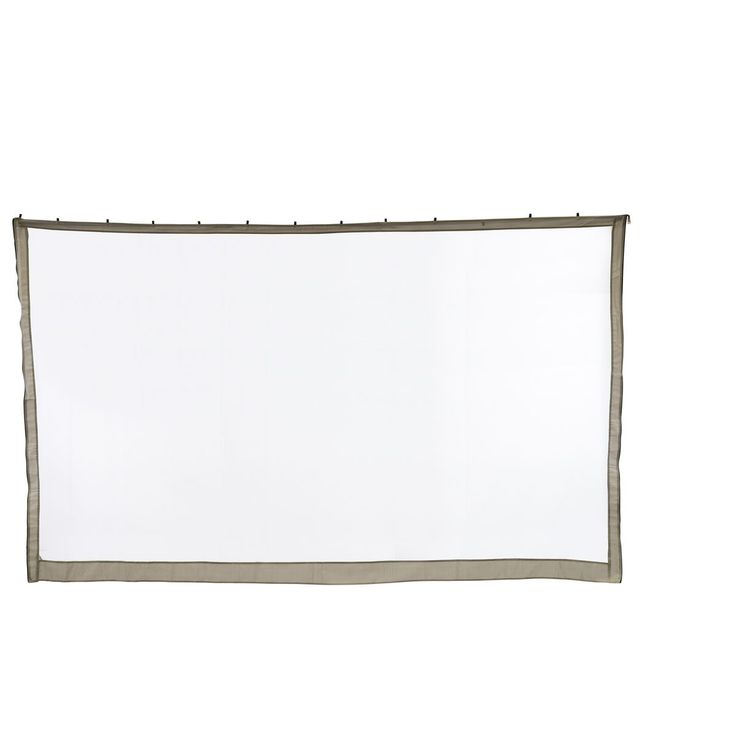Hyttysverkko Hillerstorp Luxor 3x4m paviljongille, vaaleanharmaa/musta, 4kpl