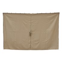 Sivuverhot Luxor 3x4m paviljongille, tummanbeige, 4kpl
