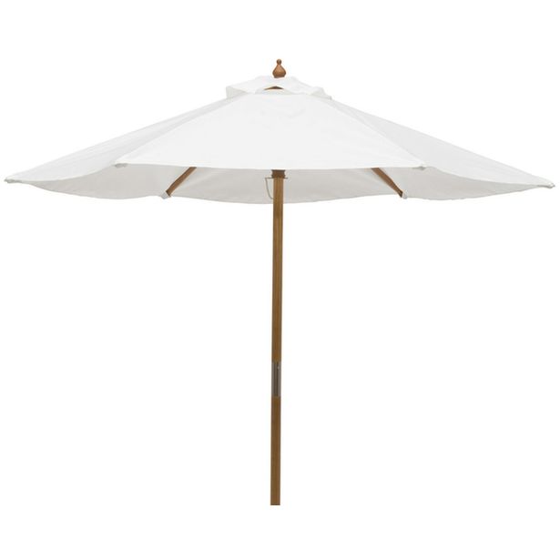 Aurinkovarjo Hillerstorp Wellington, 210cm, valkoinen/beige