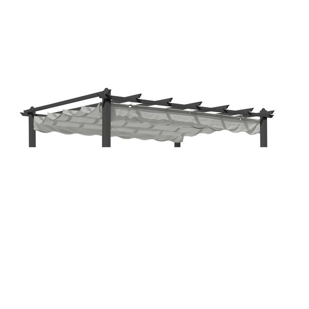 Katto Hillerstorp Pergolux 3x4m paviljongille, harmaa