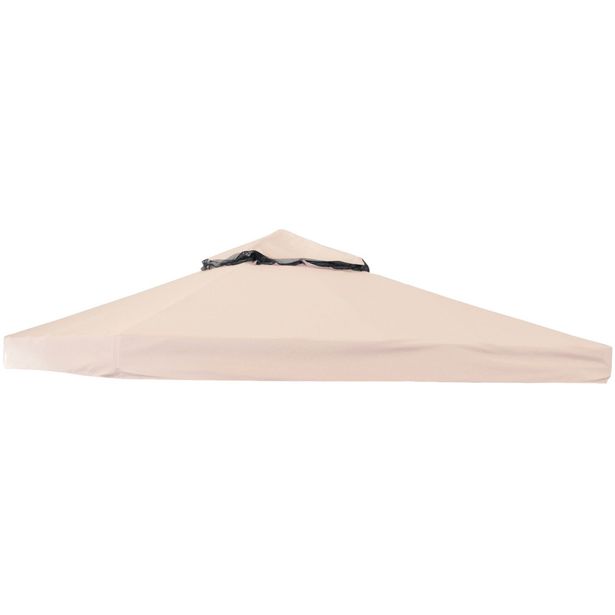 Paviljonkikatto Hillerstorp Luxor paviljonkiin, 300x300cm, beige, Verkkokaupan poistotuote