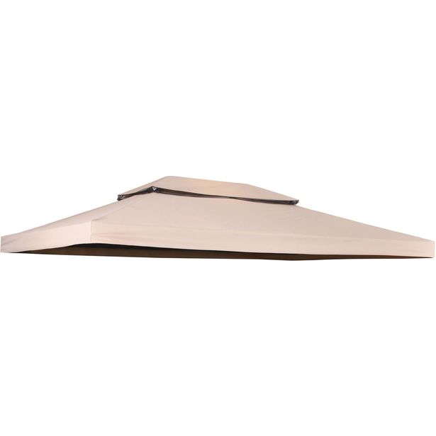 Paviljongin katto Hillerstorp Luxor 300x400cm, tummanbeige