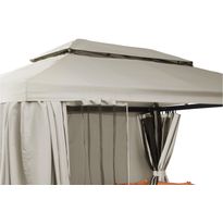 Paviljongin katto Hillerstorp Luxor, 3x4 m, vaaleanharmaa