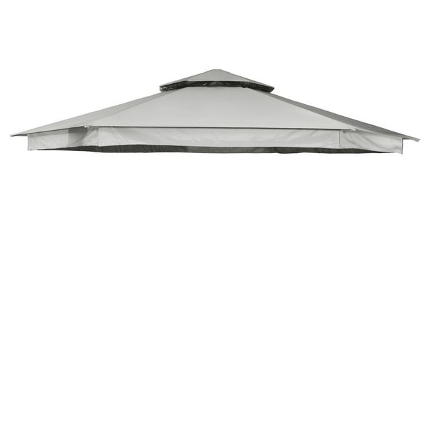 Katto Hillerstorp Luxor 6-kulmaiselle paviljongille, Ø400cm, harmaa