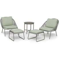 Oleskeluryhmä Hillerstorp Holmsund, 2 nojatuolia + 2 rahia + pöytä