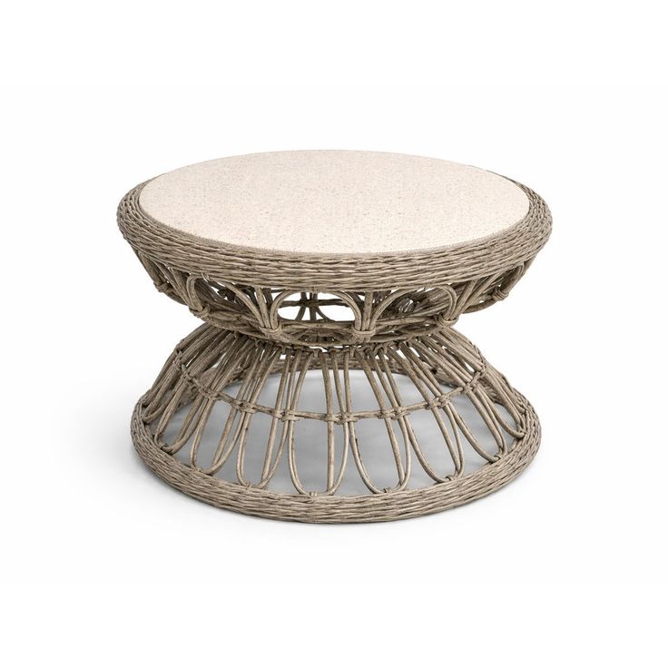 Sohvapöytä Hillerstorp Fjäderö, Ø72cm, harmaa/beige