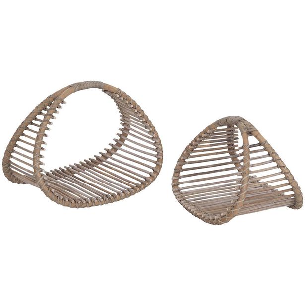 Polttopuukori Hillerstorp Elda, 2kpl, ruskea