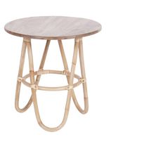 Sivupöytä Hillerstorp Sienna, Ø55cm, ruskea